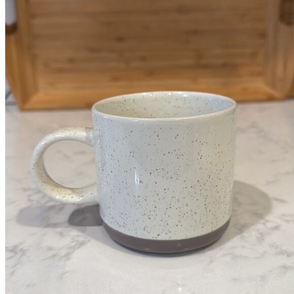 Starbucks 2017 Metallic Rose Gold Heart Speckled Ceramic Coffee Mug 12 fl oz - Picture 3 of 7